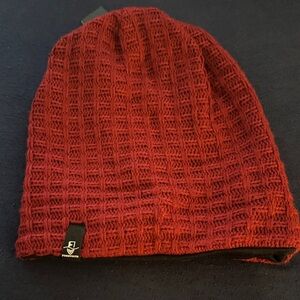 Red Knit Beanie Hat